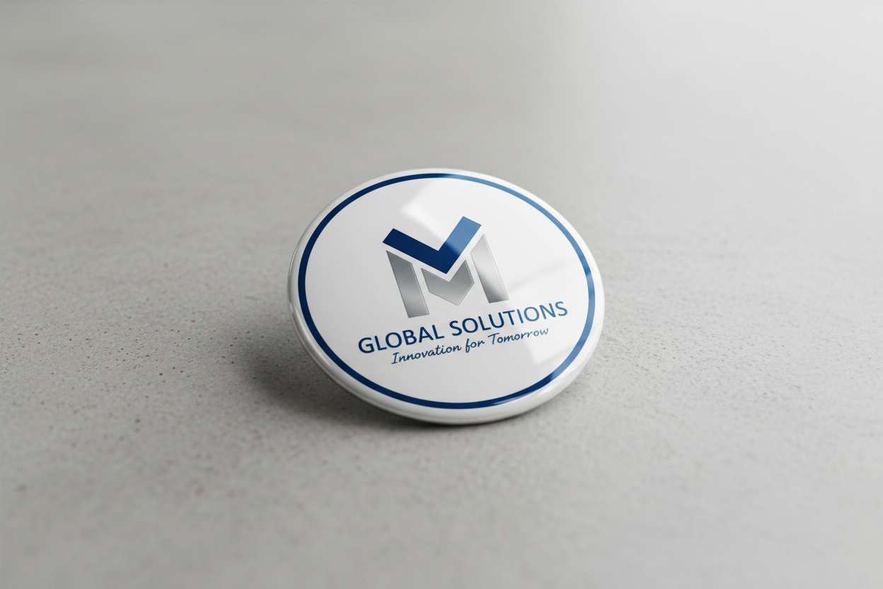 2 inch circular car magnet with business logo